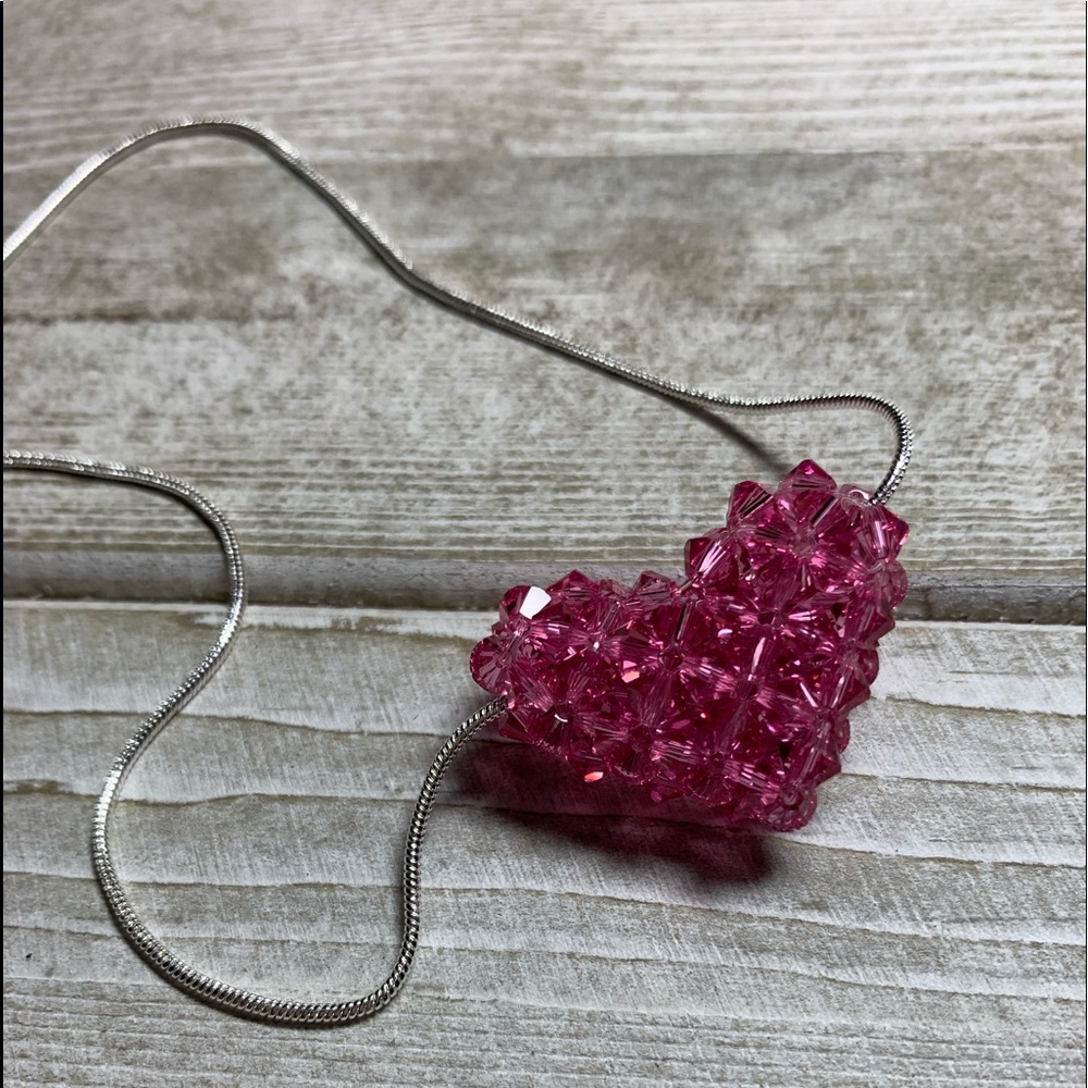 Handmade Swarovski Crystal ❤️ “Rose” Necklace